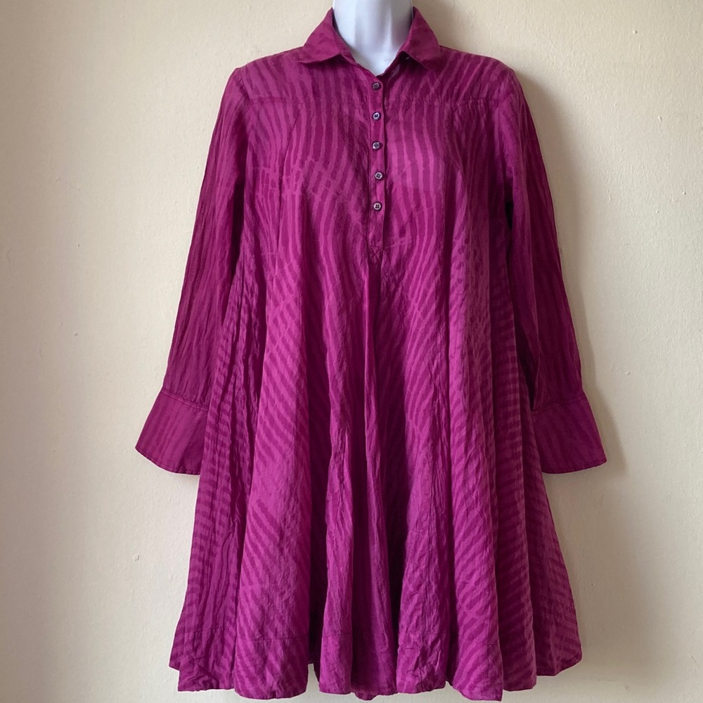 Johnny Was Amanda Bond Donna Flare Mini Dress Fuchsia Pink Size XS/S - Picture 14 of 16